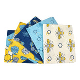 Patchwork Bee Cotton Fat Quarters Pack of 5